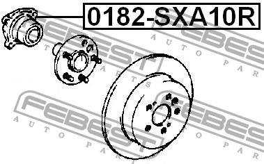 Купити Febest 0182-SXA10R за низькою ціною в Україні!