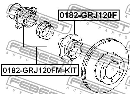 Купить Febest 0182-GRJ120FM-KIT по низкой цене в Украине!