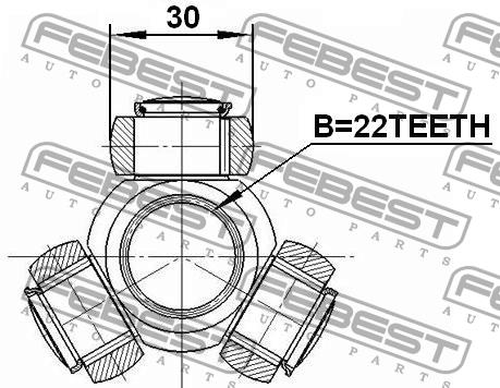 Купить Febest 2716440 – отличная цена на EXIST.UA!