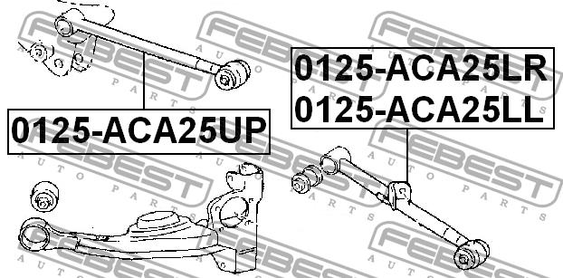 Рычаг задний поперечный Febest 0125-ACA25LL