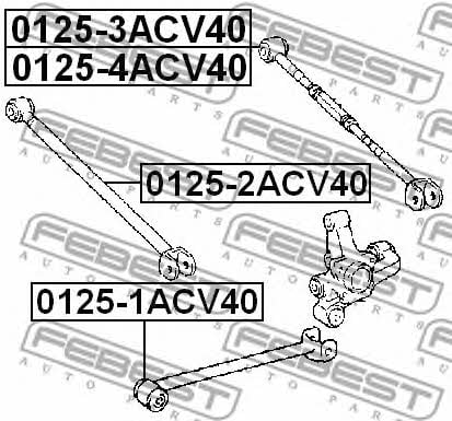 Тяга реактивная Febest 0125-2ACV40