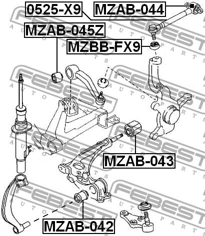 Купить Febest 0525-X9 по низкой цене в Украине!