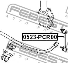 Стійка стабілізатора заднього Febest 0523-PCR00