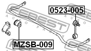 Стойка стабилизатора заднего Febest 0523-005