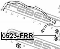 Стойка стабилизатора заднего Febest 0523-FRR