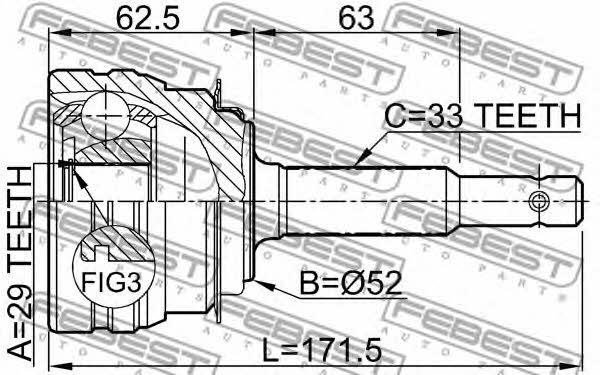 Купить Febest 1110ESP – отличная цена на EXIST.UA!