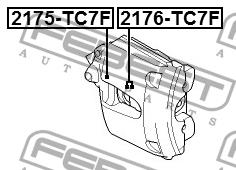 Ремкомплект супорта Febest 2175-TC7F