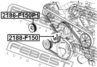 Ролик обводной Febest 2188-F150P1