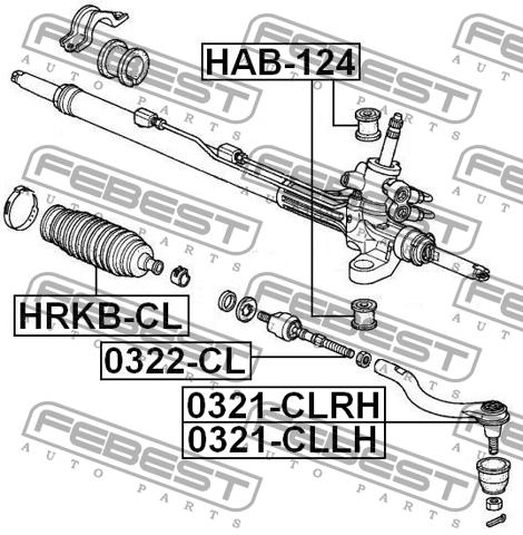 Купить Febest HRKB-CL по низкой цене в Украине!