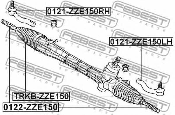 Купить Febest TRKB-ZZE150 по низкой цене в Украине!
