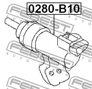 Цилиндр сцепления, рабочий Febest 0280-B10