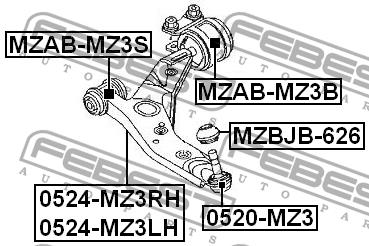 Febest Рычаг подвески передний нижний левый – цена 3702 UAH