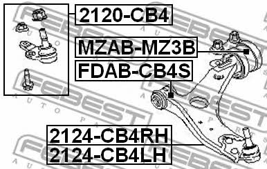 Купить Febest 2124-CB4LH по низкой цене в Украине!