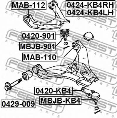 Шаровая опора Febest 0420-KB4