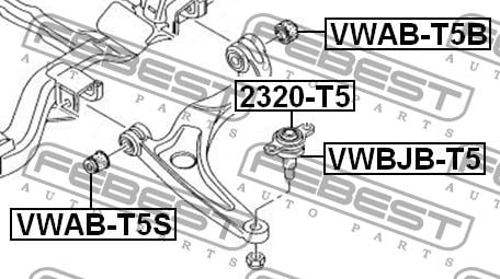 Шаровая опора Febest 2320-T5