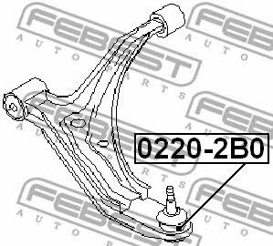 Купить Febest 0220-2B0 по низкой цене в Украине!