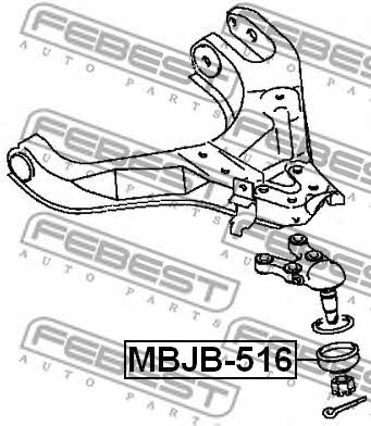 Купити Febest MBJB516 – суперціна на EXIST.UA!