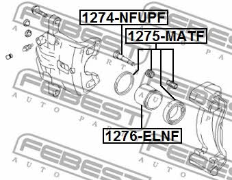 Ремкомплект суппорта Febest 1275-MATF