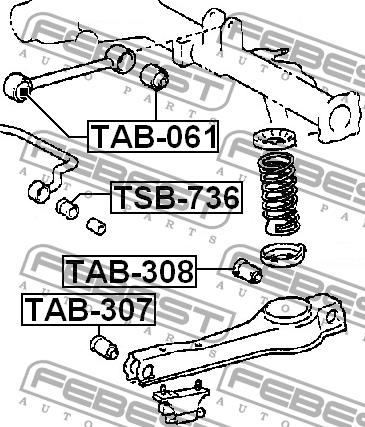Купить Febest TAB-307 по низкой цене в Украине!