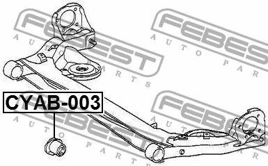 Сайлентблок задней балки Febest CYAB-003