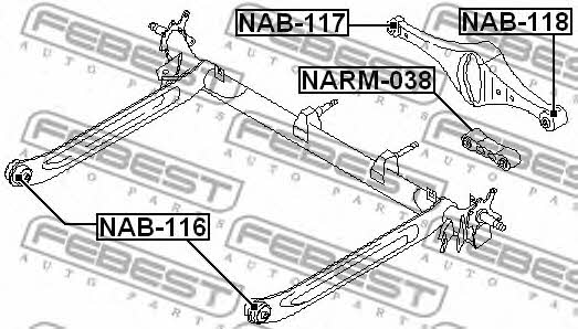 Купить Febest NAB-116 по низкой цене в Украине!