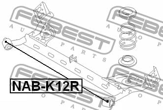 Сайлентблок задней балки Febest NAB-K12R