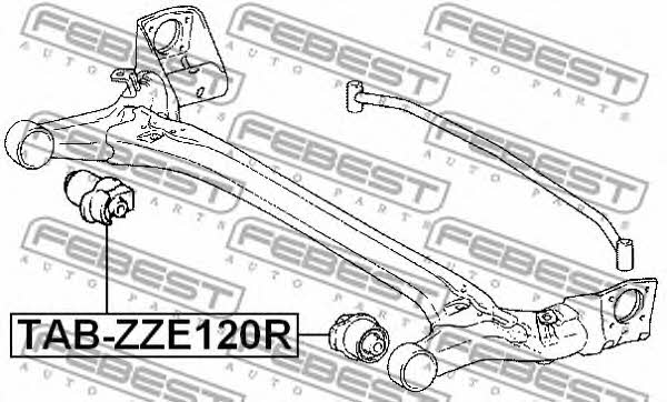 Febest Сайлентблок задней балки – цена 1227 UAH