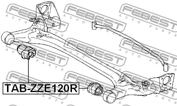 Купить Febest TAB-ZZE120R по низкой цене в Украине!