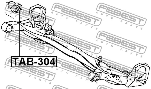 Febest Сайлентблок задней балки – цена 387 UAH