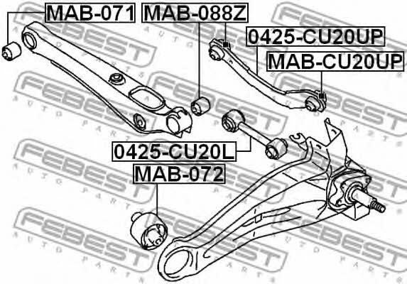 Купить Febest MAB-CU20UP по низкой цене в Украине!