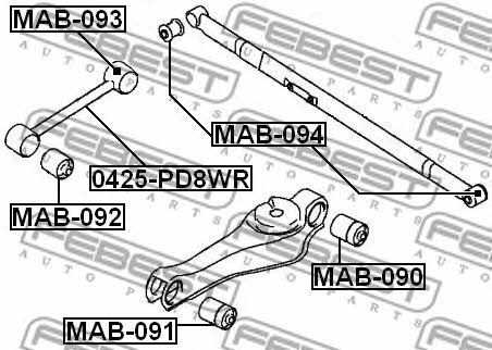 Купить Febest MAB-092 по низкой цене в Украине!