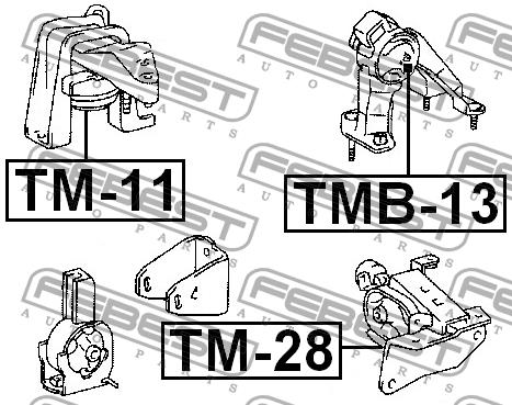 Подушка двигуна Febest TMB-13