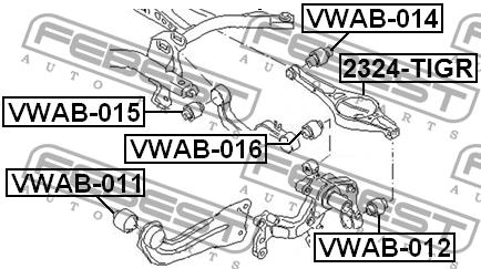 Купити Febest VWAB015 – суперціна на EXIST.UA!