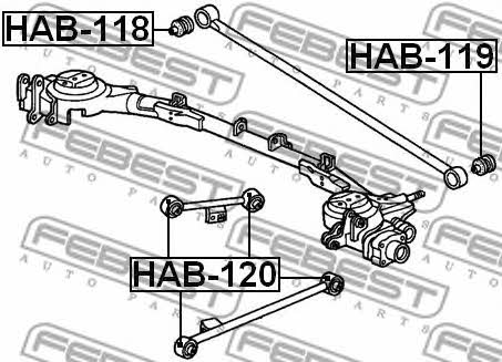 Купити Febest HAB118 – суперціна на EXIST.UA!