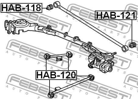 Купить Febest HAB-121 по низкой цене в Украине!