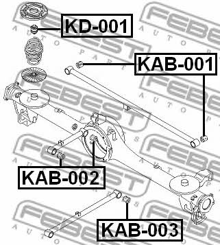 Купить Febest KAB-001 по низкой цене в Украине!