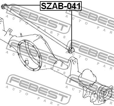 Сайлентблок задней поперечной тяги Febest SZAB-041