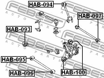 Купити Febest HAB093 – суперціна на EXIST.UA!