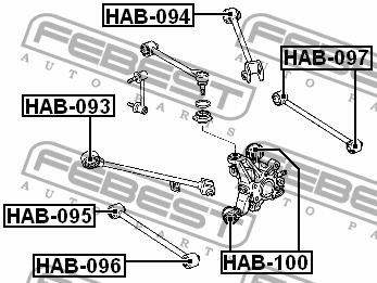 Купить Febest HAB-093 по низкой цене в Украине!