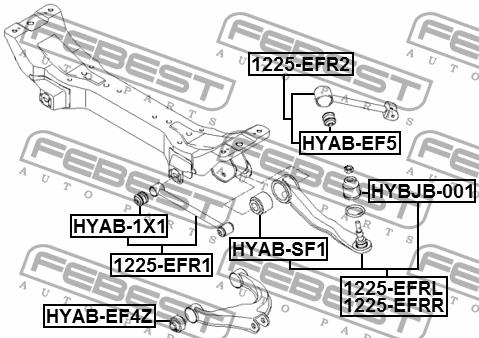 Купить Febest HYAB1X1 – отличная цена на EXIST.UA!