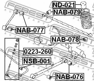 Купити Febest NAB076 – суперціна на EXIST.UA!