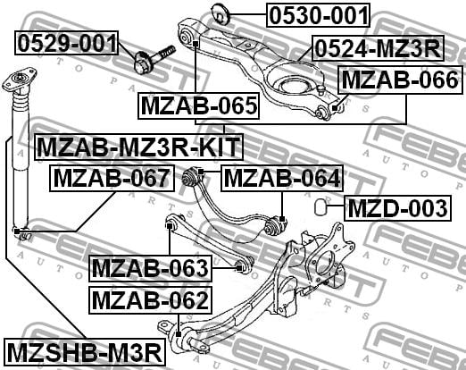 Купить Febest MZAB-064 по низкой цене в Украине!