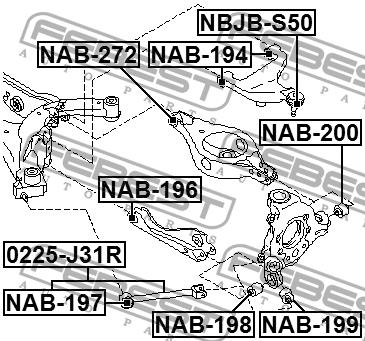 Купить Febest NAB-198 по низкой цене в Украине!