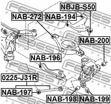 Купити Febest NAB200 – суперціна на EXIST.UA!