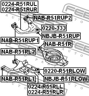 Купить Febest NAB-R51RUP2 по низкой цене в Украине!