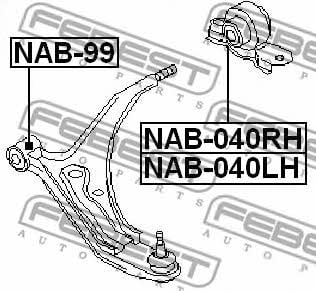 Купить Febest NAB-040LH по низкой цене в Украине!