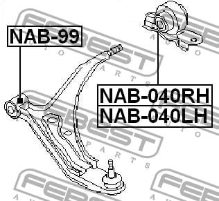 Купить Febest NAB040RH – отличная цена на EXIST.UA!