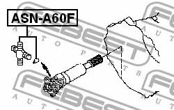 Хрестовина валу карданного Febest ASN-A60F