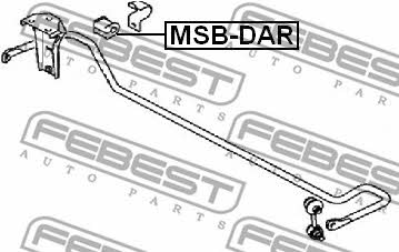 Втулка стабілізатора заднього Febest MSB-DAR