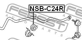 Втулка стабилизатора заднего Febest NSB-C24R